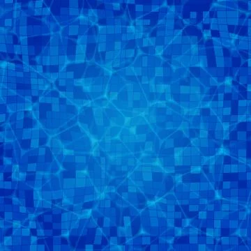 Vector swimming pool ripple water texture background Stock Illustration