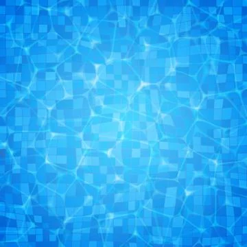 Vector swimming pool ripple water texture background Stock Illustration