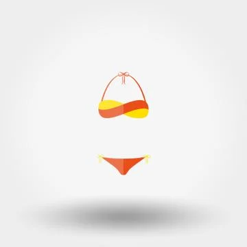 Vector swimsuit icon Stock Illustration