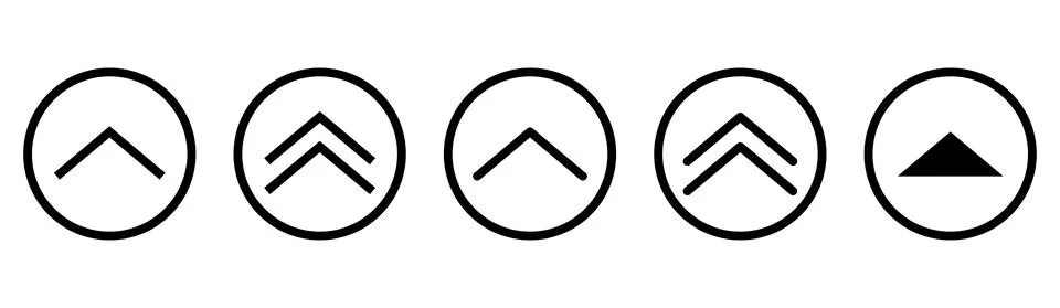 Vector swipe up icon set Stock Illustration