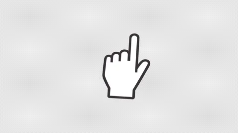 Vector Swipe Left Gesture Animation with Transparent Background Stock Footage 342774982
