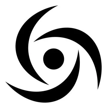 Vector Swirl Flat Icon Symbol 스톡 일러스트