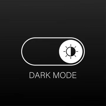 Vector On Off Switch. Dark and Light Mode Switcher, Web Design, Animation. Li Illustrazione stock