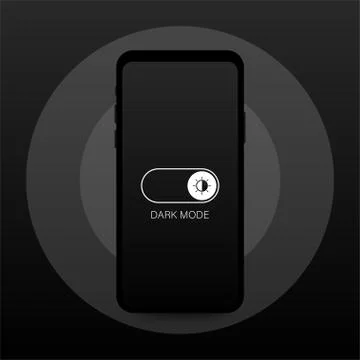 Vector On Off Switch. Dark and Light Mode Switcher for Phone Screens. Toggle  Stock Illustration