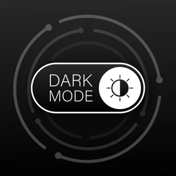 Vector On Off Switch. Dark and Light Mode Switcher for Phone Screens. Toggle Stock Illustration