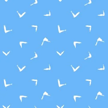 Vector swoosh pattern. Blue white brush background Stock Illustration