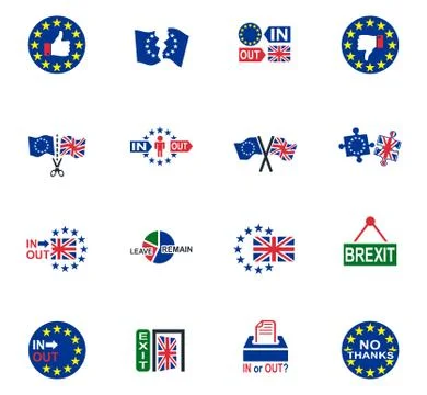 Vector symbol of brexit Stock Illustration