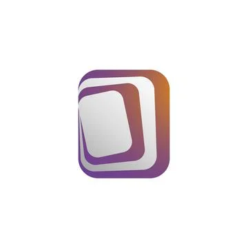 Vector symbol consisting of overlapping squares Stock Illustration