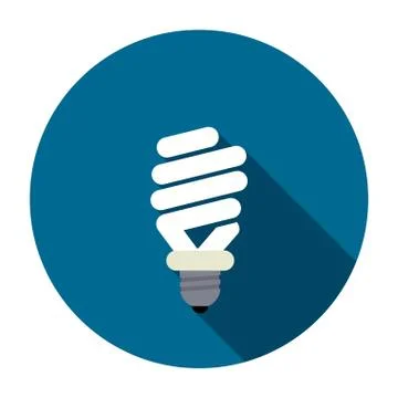 Vector symbol of energy saving lamp Stock Illustration