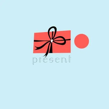 Vector symbol of a gift Stock Illustration