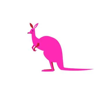 Vector symbol of a kangaroo Illustrazione stock