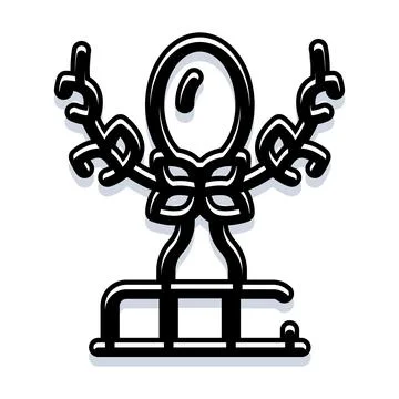 Vector symbol with laurel wreath and trophy concept Stock Illustration