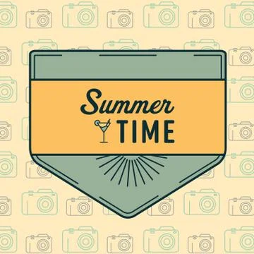 Vector symbol reading summer time Stock Illustration