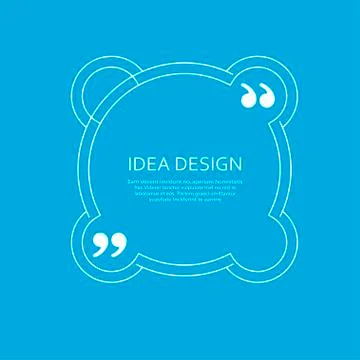 Vector symbol speech bubble and quotes Stock Illustration