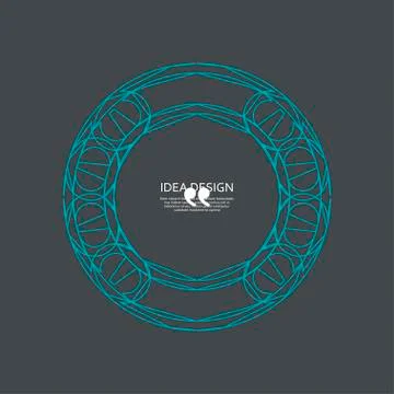 Vector symbol speech bubble and quotes Illustrazione stock