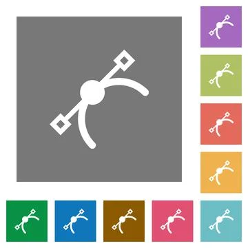 Vector symbol square flat icons イラスト素材