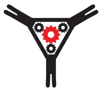 Vector symbol of teamwork concept Stock Illustration