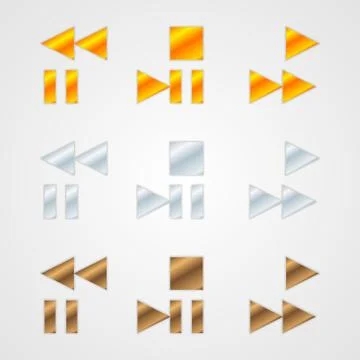 Vector symbols set Stock Illustration