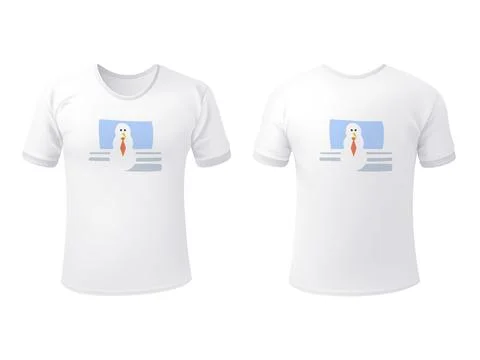 Vector t-shirt in mesh gradient style. Editable color Stock Illustration