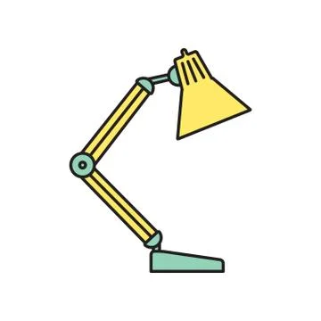 Vector table-lamp icon. Eps10 Stock Illustration