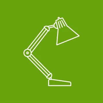 Vector table-lamp icon. Eps10 Stock Illustration