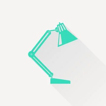 Vector table-lamp icon Stock Illustration