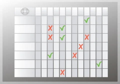 Vector table templates Stock Illustration