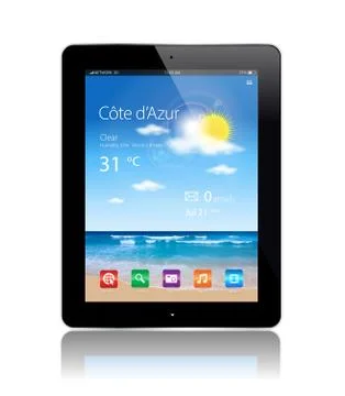 Vector Tablet App Stock Illustration
