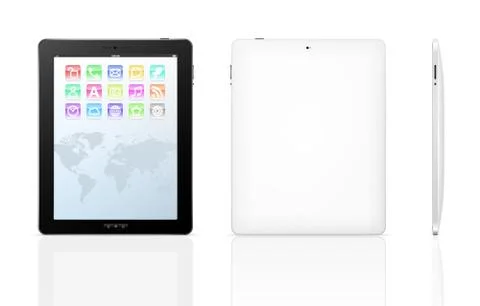 Vector tablet computer Ilustração Stock