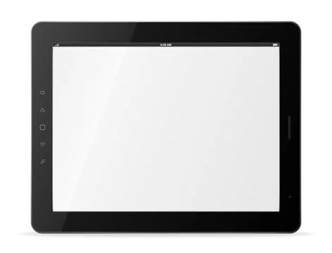 Vector tablet computer. trendy devices theme 스톡 일러스트