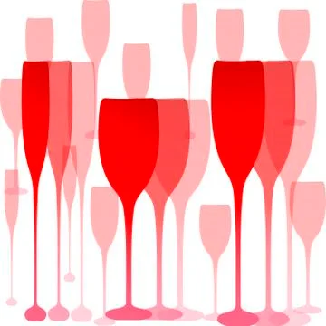 Vector tableware glass Illustrazione stock