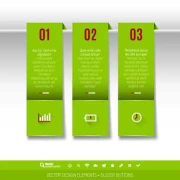 Vector tabs as design elements for business layouts. イラスト素材