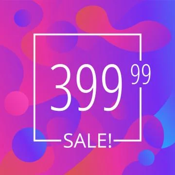 Vector tag template with abstract background Stock Illustration