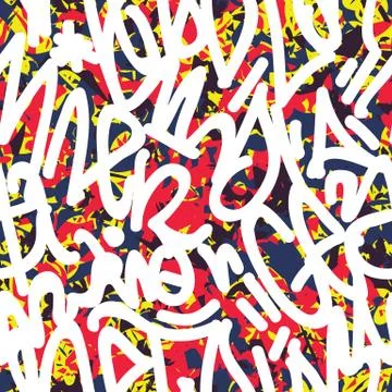 Vector tags seamless pattern Illustrazione stock