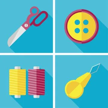 Vector tailor sing Stock Illustration