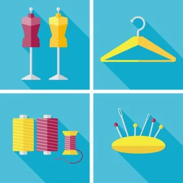 Vector tailor sing Stock Illustration