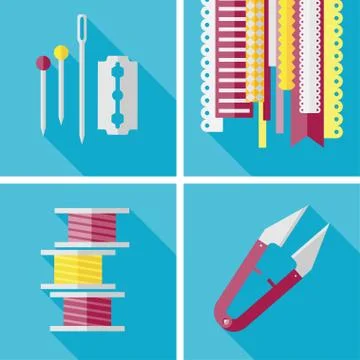 Vector tailor sing Stock Illustration