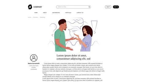 Vector talking people in shadow of sharp lines style . Editable illustration Illustrazione stock