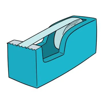 Vector of tape dispenser Stock Illustration
