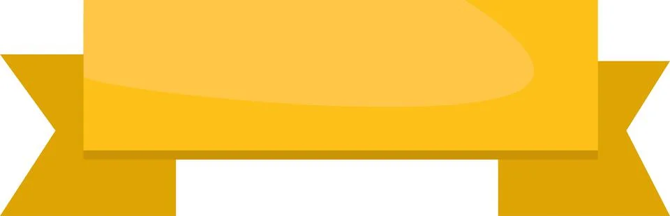 Vector tape, with right angles, bright yellow color. Stock Illustration