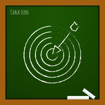 Vector target with dart icon. Eps10 Stock Illustration