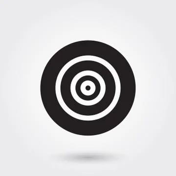 Vector, Target, Goal, Glyph Icon for any purposes  Stock Illustration