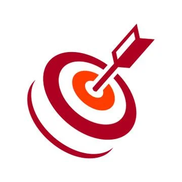 Vector target hit Illustrazione stock