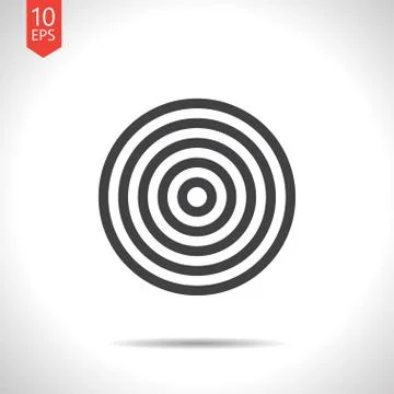 Vector target icon. Eps10 Stock Illustration