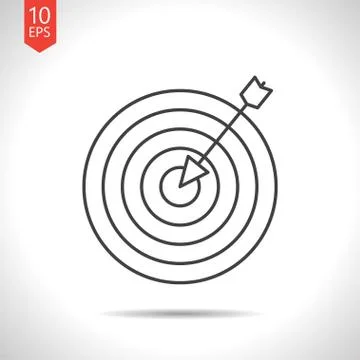 Vector target icon Stock Illustration