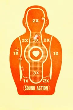 Vector Target (print and shot) Foto stock