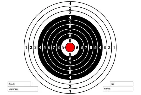 Vector target for rifle and archery Stock Illustration