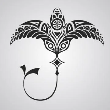 Vector tattoo numbfish Stock-Illustration