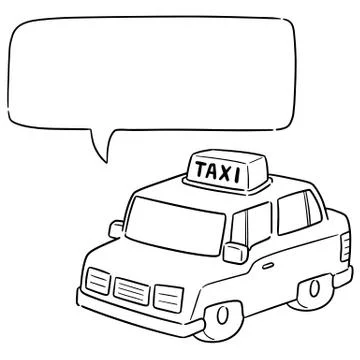 Vector of taxi Illustrazione stock