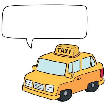 Vector of taxi Stock Illustration